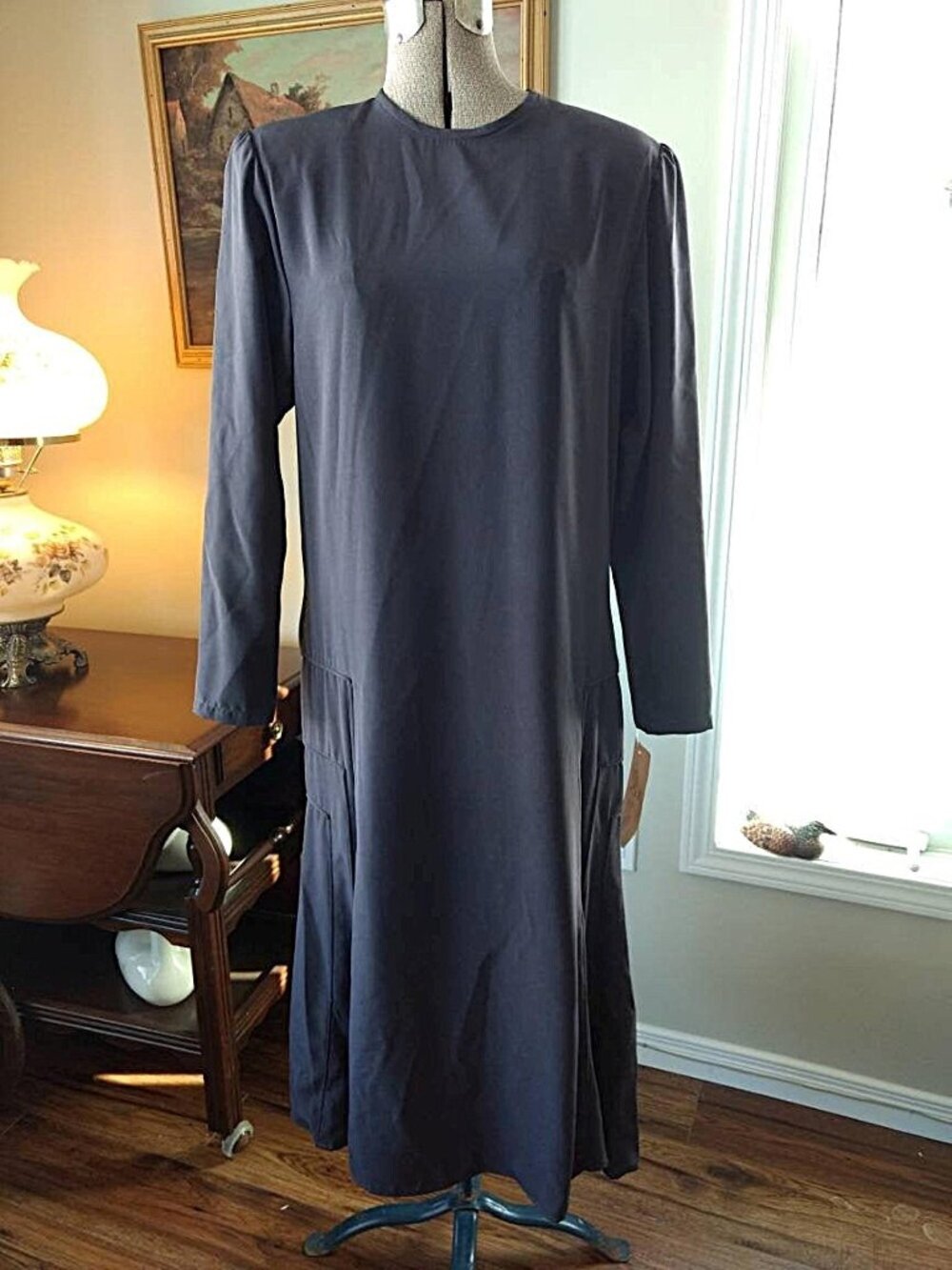 Vintage Avant Garde Dress Greek Designer Mary Daghini with Original Tags